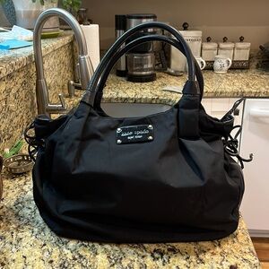 EUC Authentic Kate Spade Nylon and Leather large Handbag 12X18